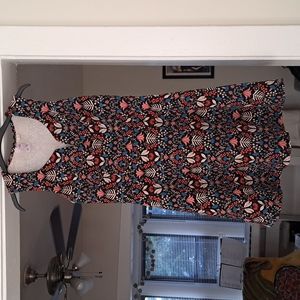 Flower patterned sleeveless dress